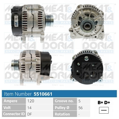 MEAT & DORIA MD5510661 Alternator