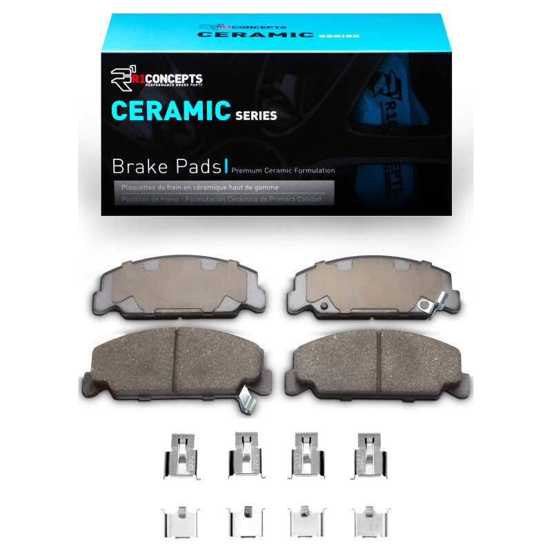 R1 Concepts R1 1984-2000 Honda Accord Sedan Front R1 Ceramic Pads & Hardware Kit