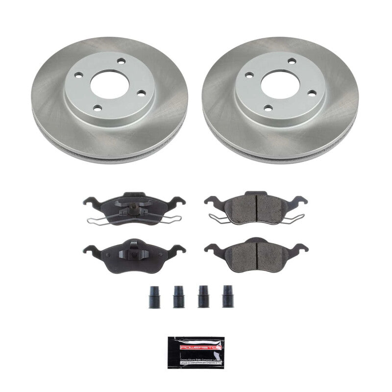PowerStop Power Stop 00-04 Ford Focus Front Semi-Coated Rotor Kit