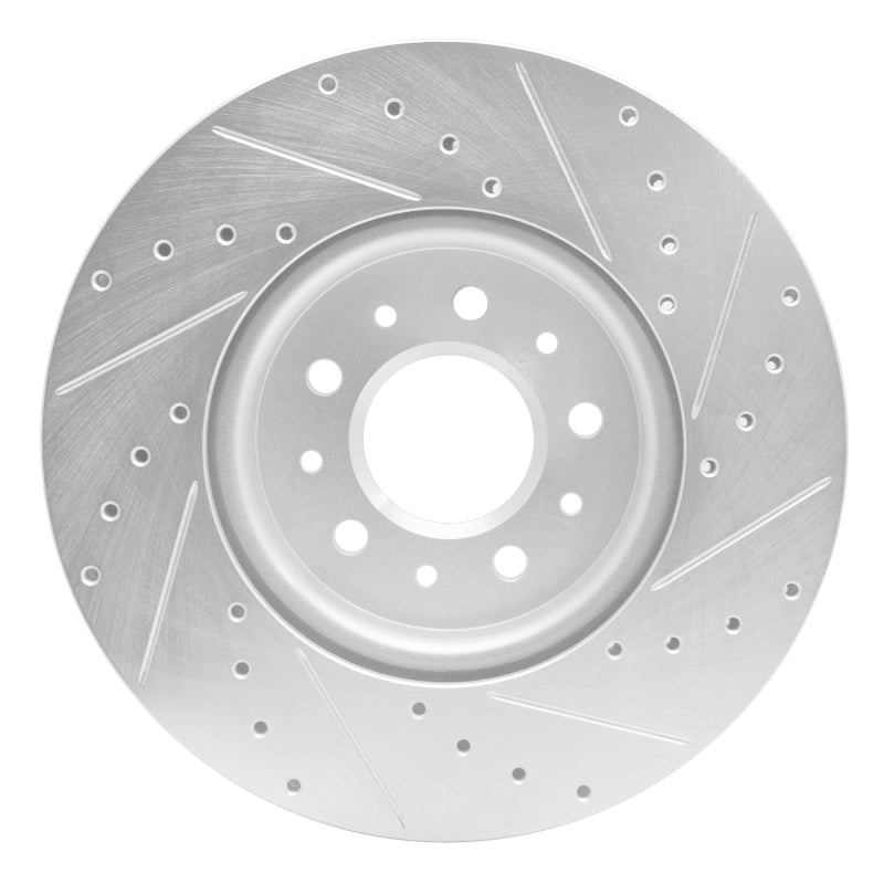 R1 Concepts R1 16-21 Buick Regal Sportback Front Left Drilled & Slotted Silver Brake Rotor