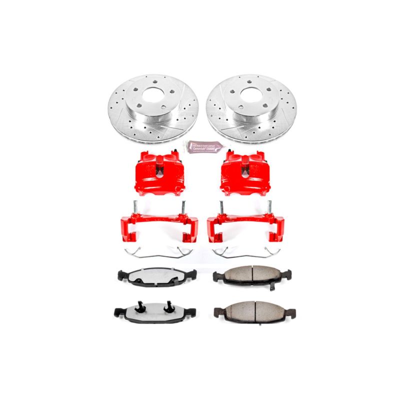 PowerStop Power Stop 99-02 Jeep Grand Cherokee Front Z36 Truck & Tow Brake Kit w/Calipers