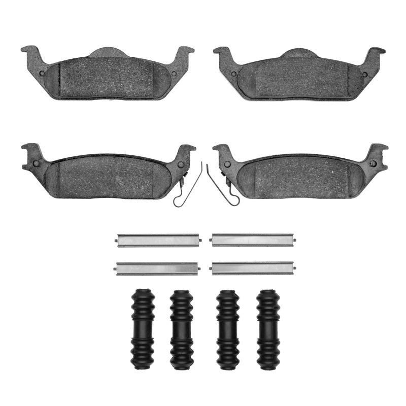 R1 Concepts R1 04-11 Ford F-150 RWD Rear Semi Met Pads & Hardware Kit