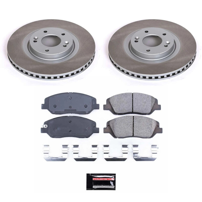 PowerStop Power Stop 2019 Hyundai Santa Fe XL Front Semi-Coated Rotor Kit