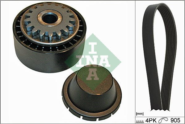 INA 529017410 V-Ribbed Belt Set