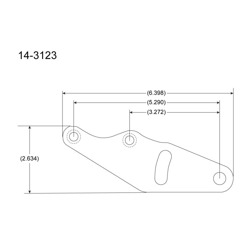 Peterson Fluid Systems Chevrolet Big Block Mount Blade - Right Side Mount A-Arm