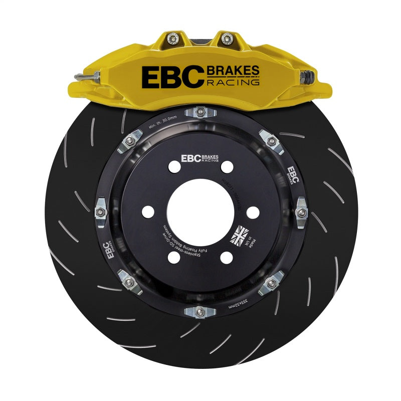 EBC Racing 2023+ Nissan 400Z Yellow Apollo-6 Calipers 355mm Rotors Front Big Brake Kit