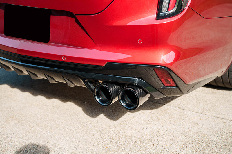 CORSA Performance Corsa 22-25 Cadillac CT4 V Blackwing 3in Active Valve Cat-Back - 4.5in Carbon Fiber Black Tip