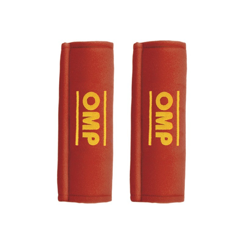 OMP Belt Pads (Pair) - Red Safety Harness Pads 2 in.