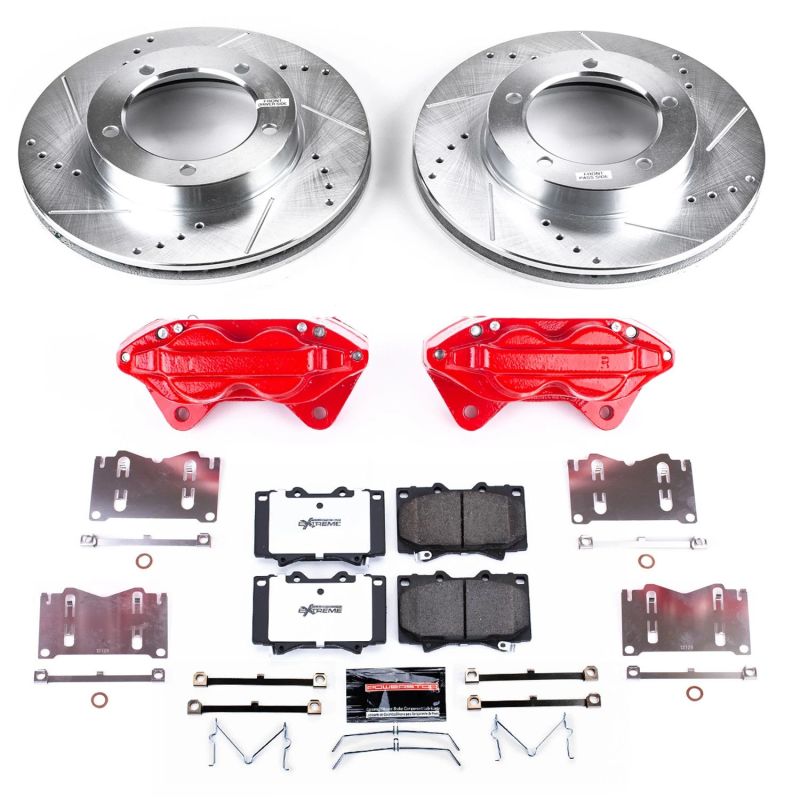 PowerStop Power Stop 98-02 Toyota L& Cruiser Front Z36 Truck & Tow Kit w/Cals