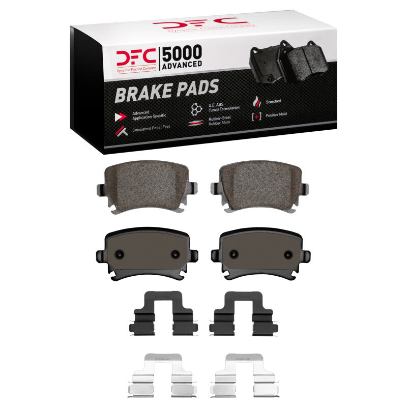 DFC 05-11 Audi TT Rear 5000 Advanced Low Metallic Brake Pads and Hardware Kit