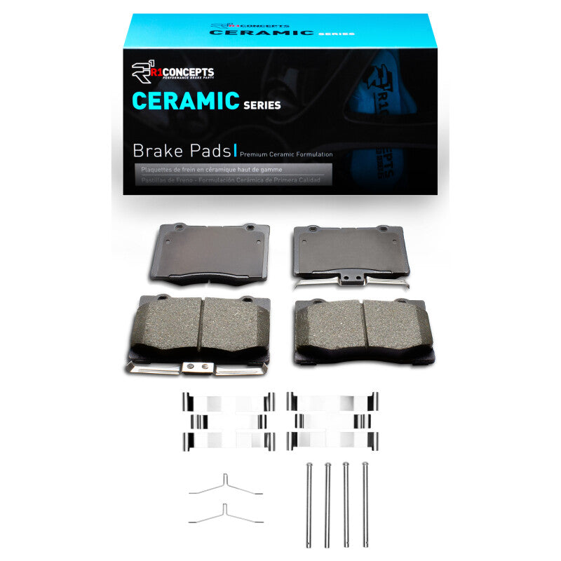 R1 Concepts R1 05-12 Acura RL Front Ceramic Pads & Hardware Kit