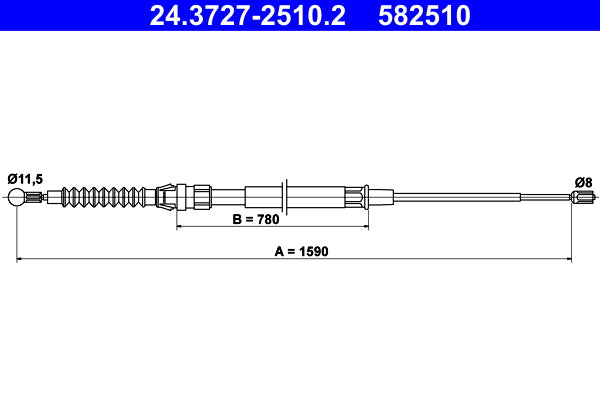 BOSCH 1987482393 Parking Brake Cable Pull