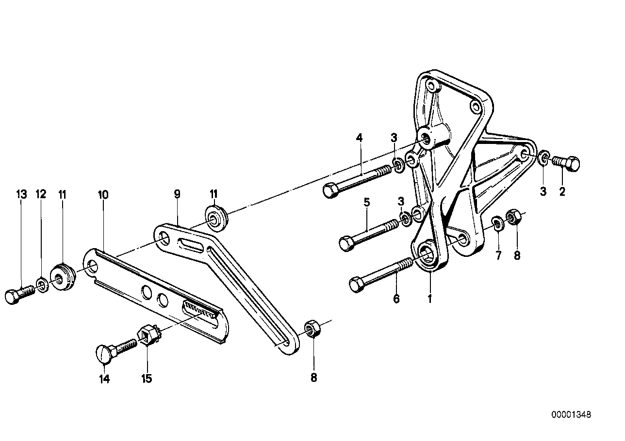 Genuine BMW 12311266830 E28 E12 E21 Adjusting Bar (Inc. 318i & 518i)