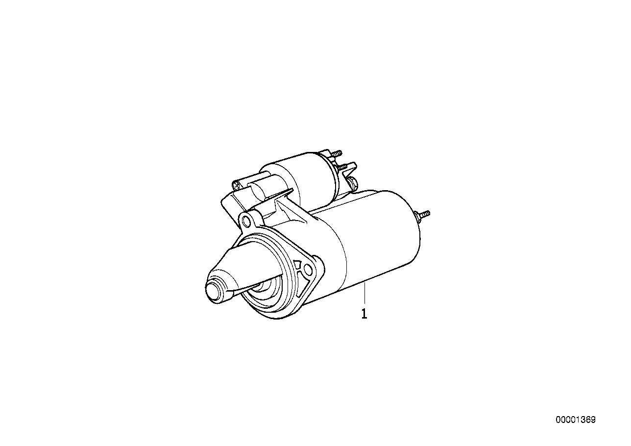 Genuine BMW 12411361874 E28 E12 E21 Exch. Starter Motor 1,1KW (Inc. 528e, 325e & 320)