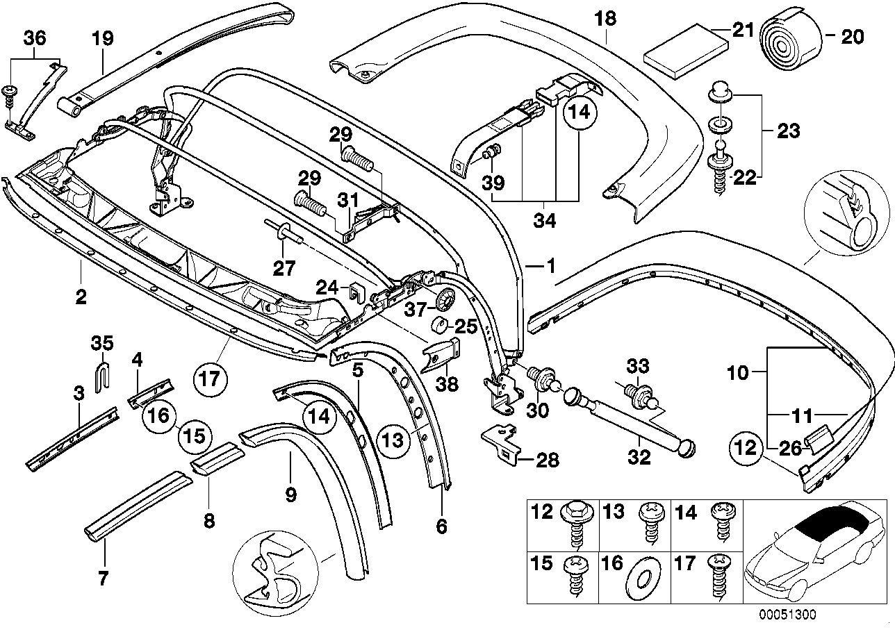 Genuine BMW 54318398765 E36 Left Bracket (Inc. Z3 2.5i, Z3 2.2i & Z3 1.8)