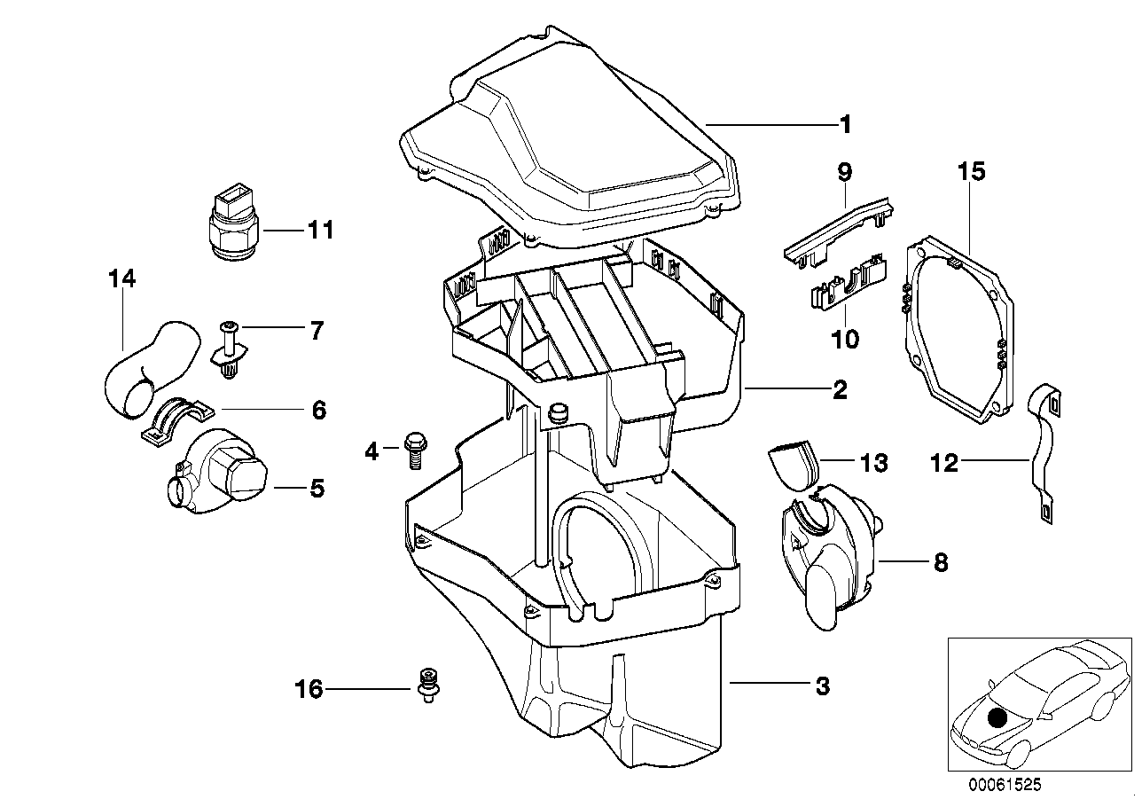 Genuine BMW 12901438023 E39 E65 RR1 E-Box Fan (Inc. 730Ld & X5)