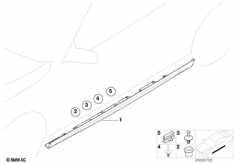 Genuine BMW 51718226121 Primed Left Outer Kick Panel