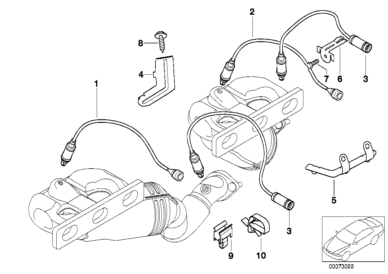 Genuine BMW 11781437586 Regulating Lambda Probe L=990MM