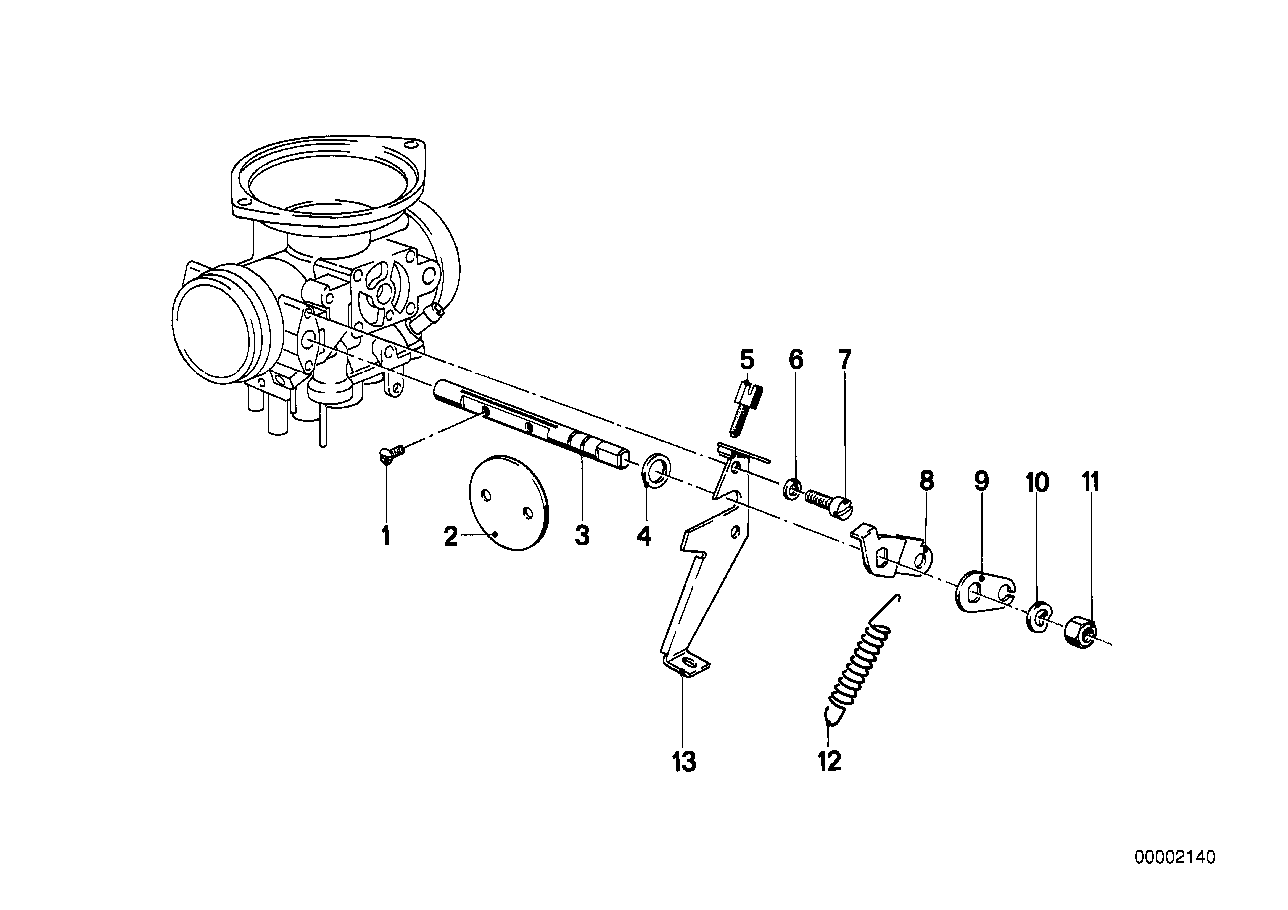 Genuine BMW 13111336586 Throttle (Inc. R65, R 80 G/S & R 75)