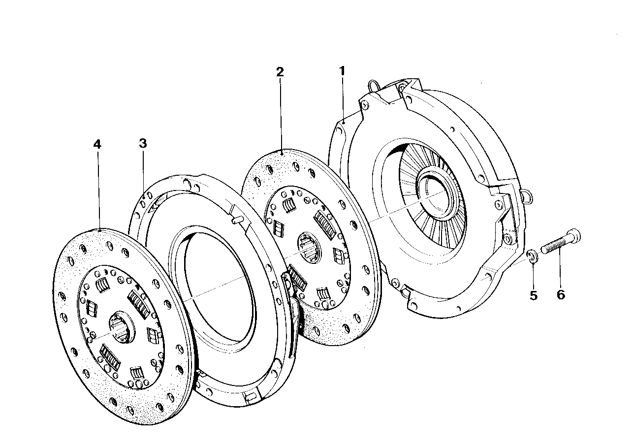 Genuine BMW 21211207011 E26 Pressure Plate (Inc. M1)