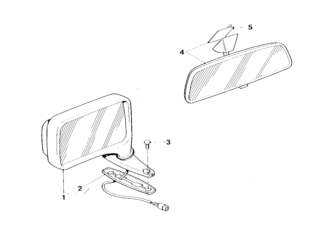 Genuine BMW 51162165802 E26 Exterior Mirror Right (Inc. M1)