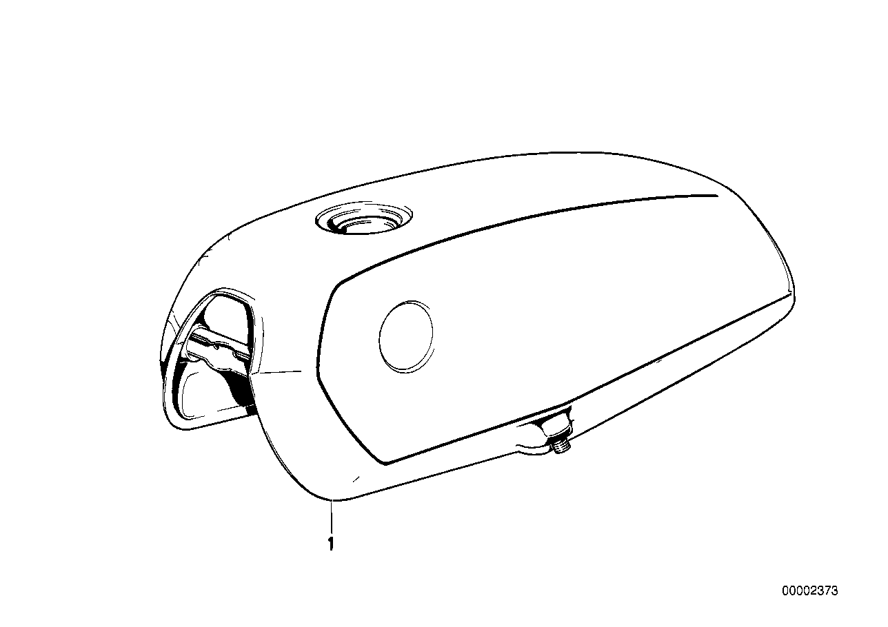 Genuine BMW 16111236764 Fuel Tank Prime Coated (Inc. R45, R45T/N & R65T)