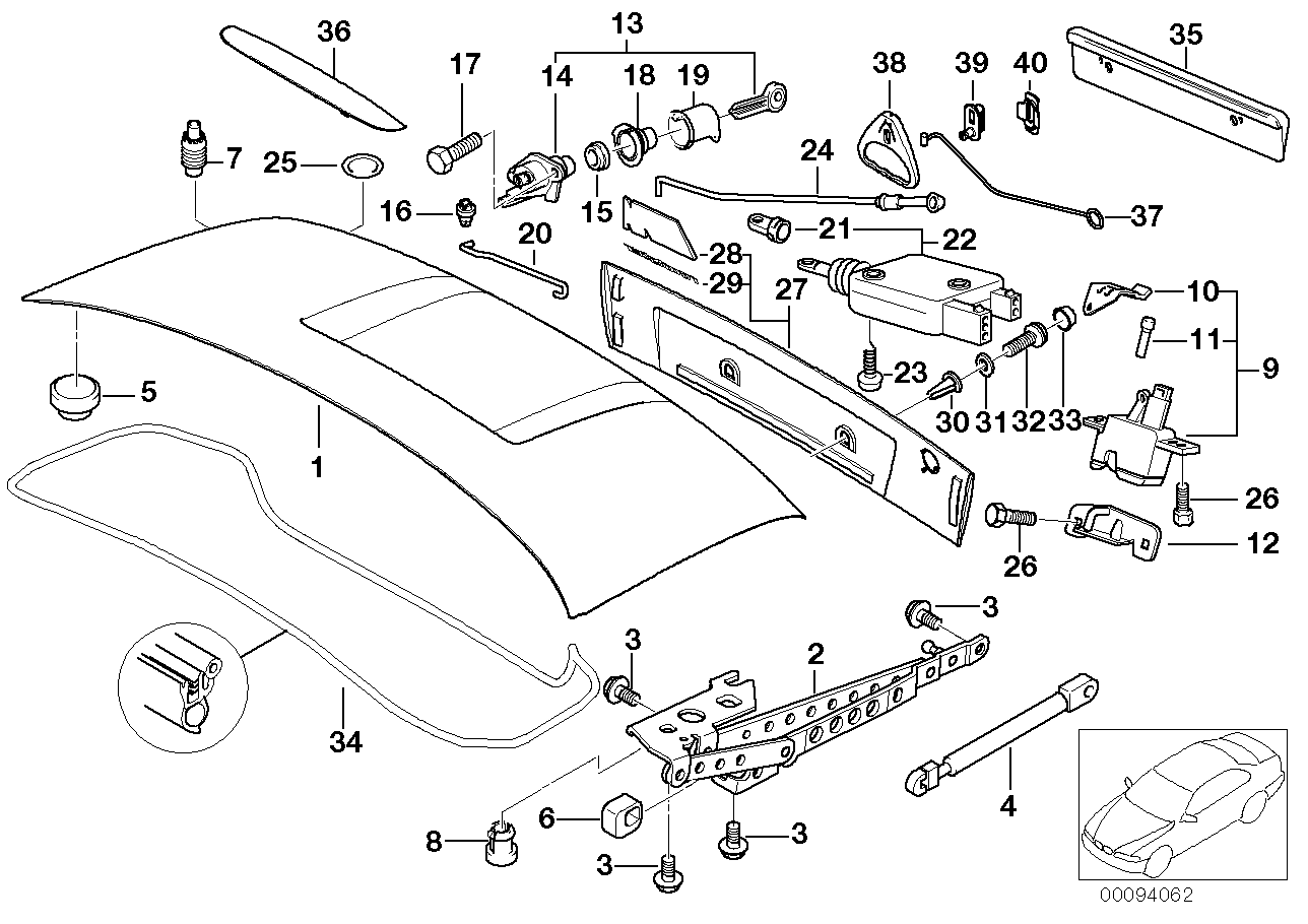 Genuine BMW 51242492171 E36 Connection Rod (Inc. Z3 M)