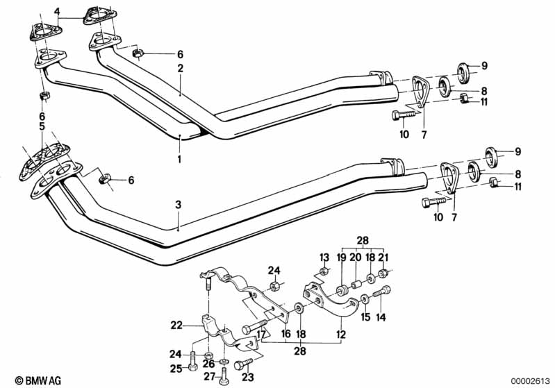 Genuine BMW 18111177950 Exhaust Pipe