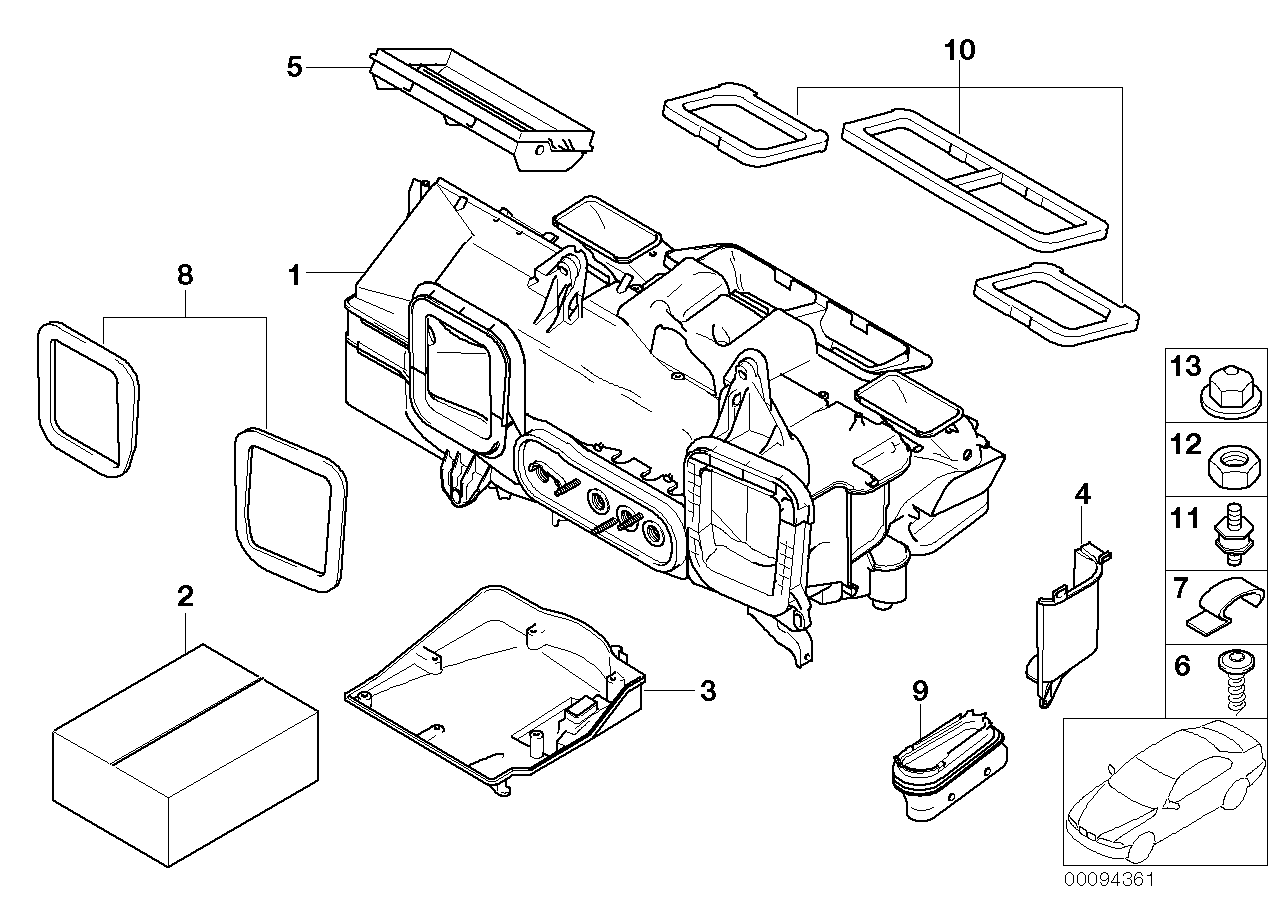 Genuine BMW 64116918893 E67 RR1 Gasket Set (Inc. 735i, Alpina B7 & 730d)