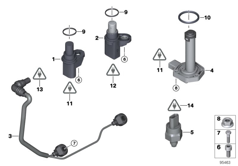 Genuine BMW 12527508155 E66 E60 E53 Socket Housing 3 POL. (Inc. 318Ci, 735Li & X5 4.8is)