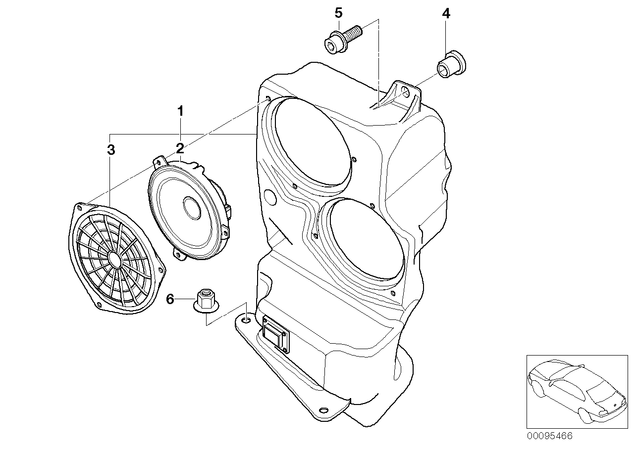 Genuine BMW 65136904241 E53 Grid (Inc. X5)