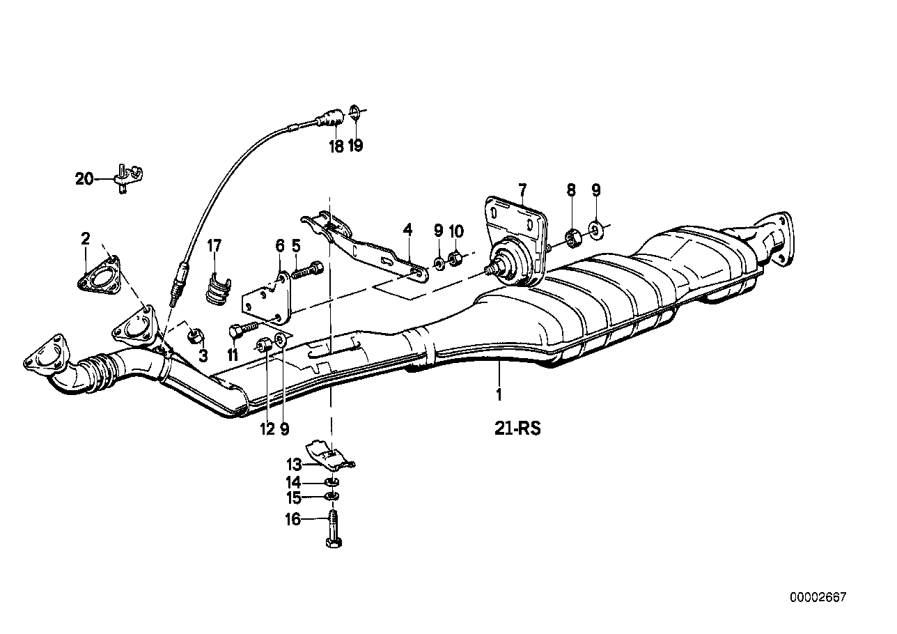 Genuine BMW 11761277916 E28 Holder (Inc. 528e)