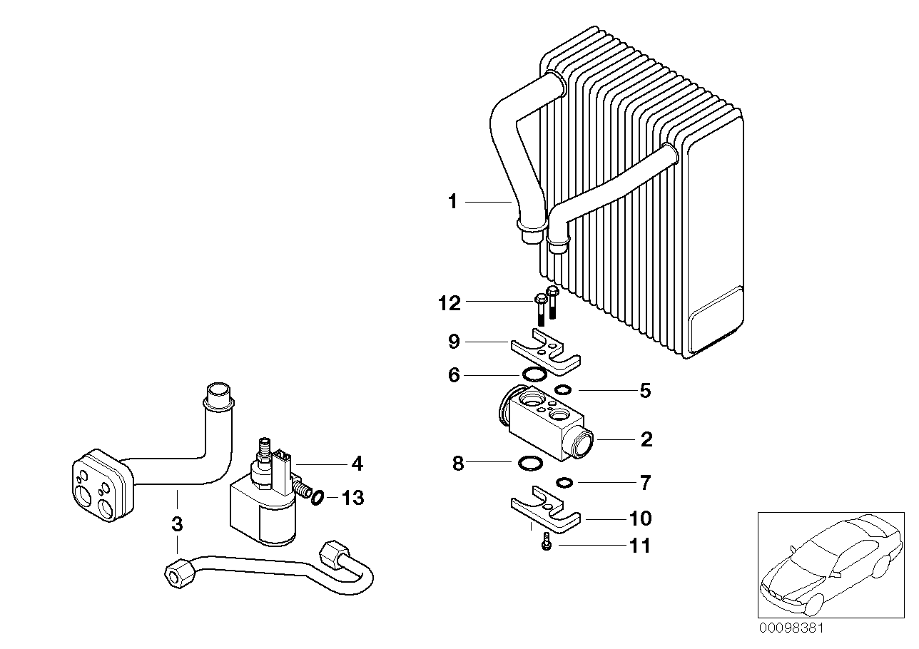 Genuine BMW 64119178315 E66 E67 Expansion Valve (Inc. 760LiS, 760Li & 730Li)