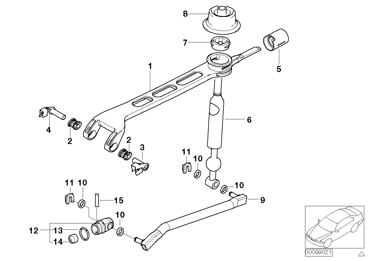 Genuine BMW 25117534942 E85 Shift Lever (Inc. Z4 2.5i, Z4 3.0i & Z4 2.0i)