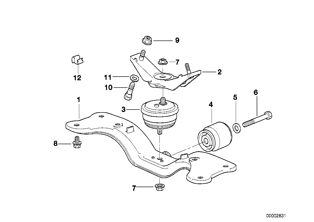 Genuine BMW 22321092311 E38 Vibration Damper (Inc. 740iL, 730i & 730iL)