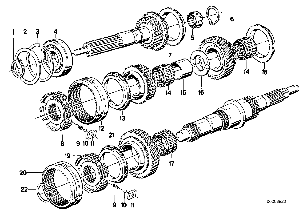 Genuine BMW 23231224793 E34 E28 E30 Synchronizer Ring (Inc. 318i, 518i & 316i)