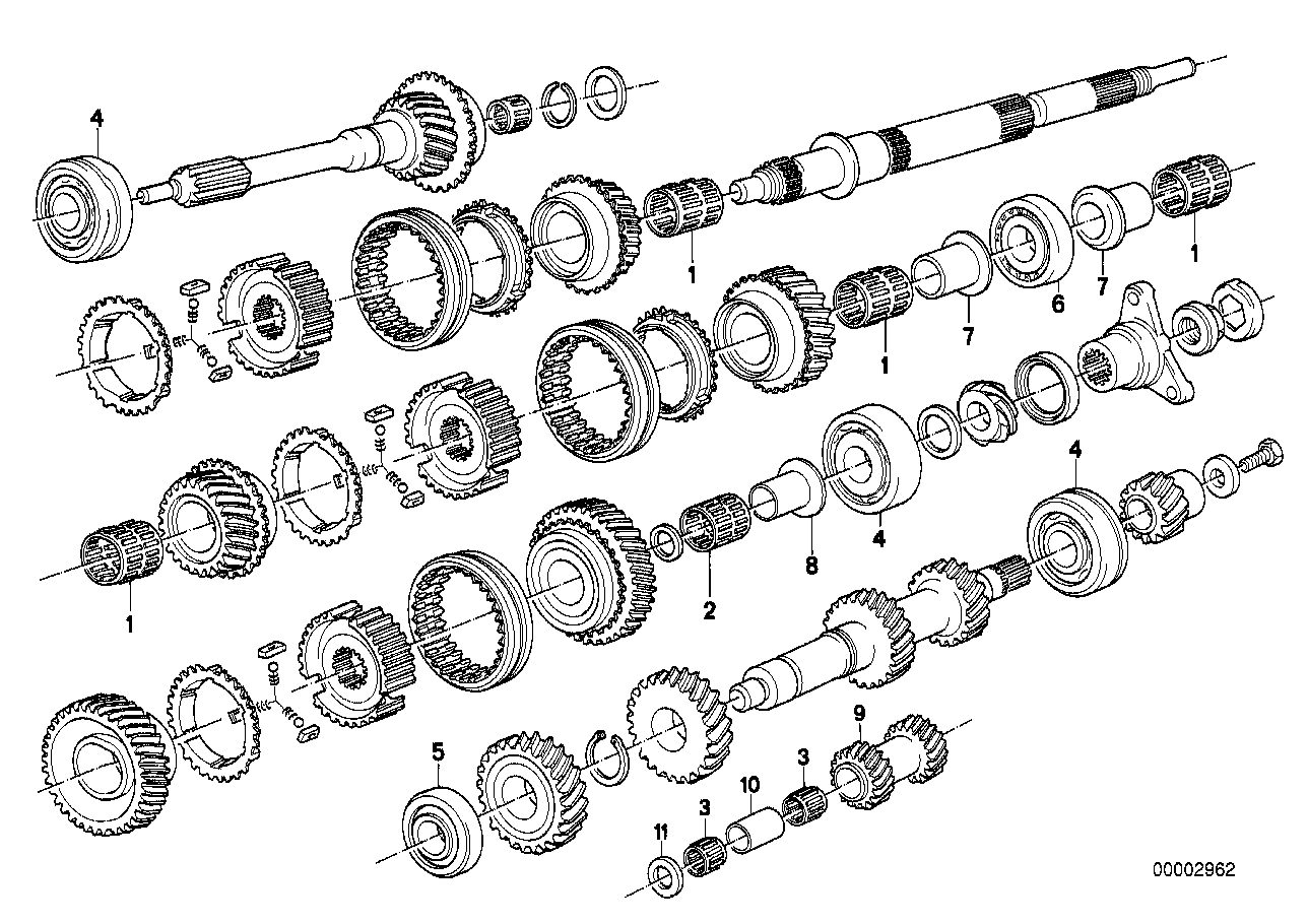 Genuine BMW 23211205212 E23 E30 Needle Cage 20X28X25 (Inc. M535i, 528i & 635CSi)