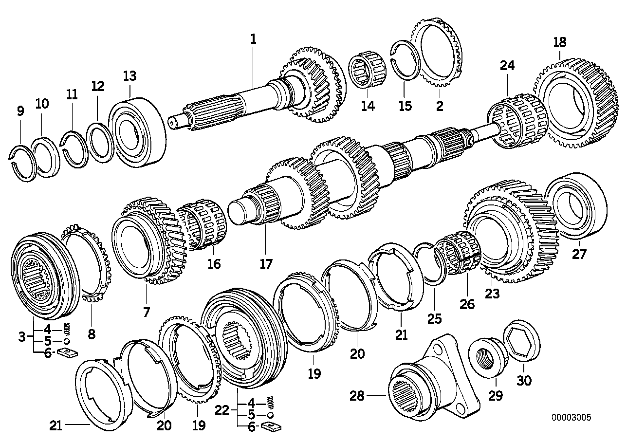 Genuine BMW 23227543815 E46 E36 E34 Shift Gear For 2Nd. Gear (Inc. 118i, 316i 1.9 & 316g)