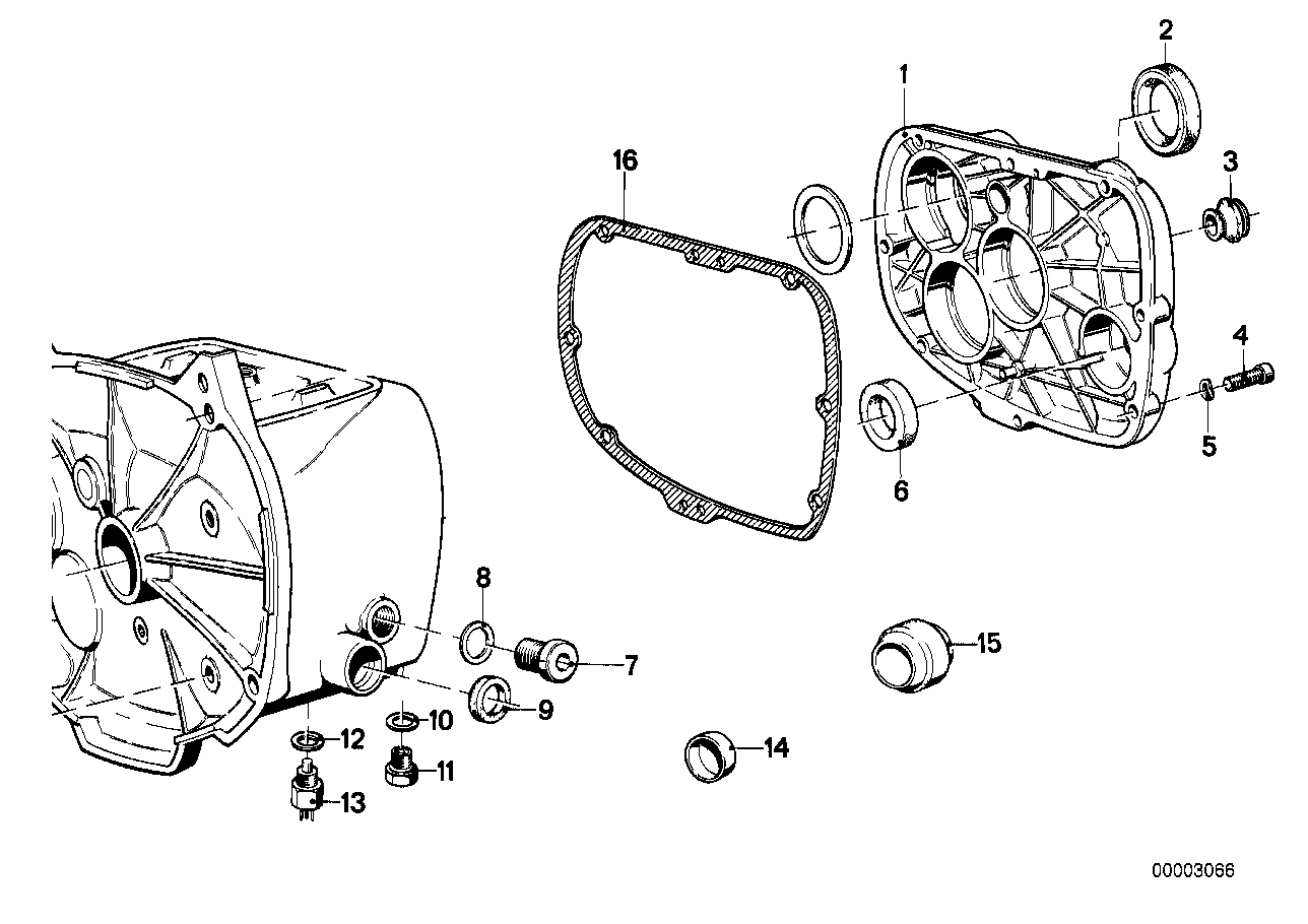 Genuine BMW 23111233948 Transmission Cover (Inc. R45, R75/5 & R45/N)