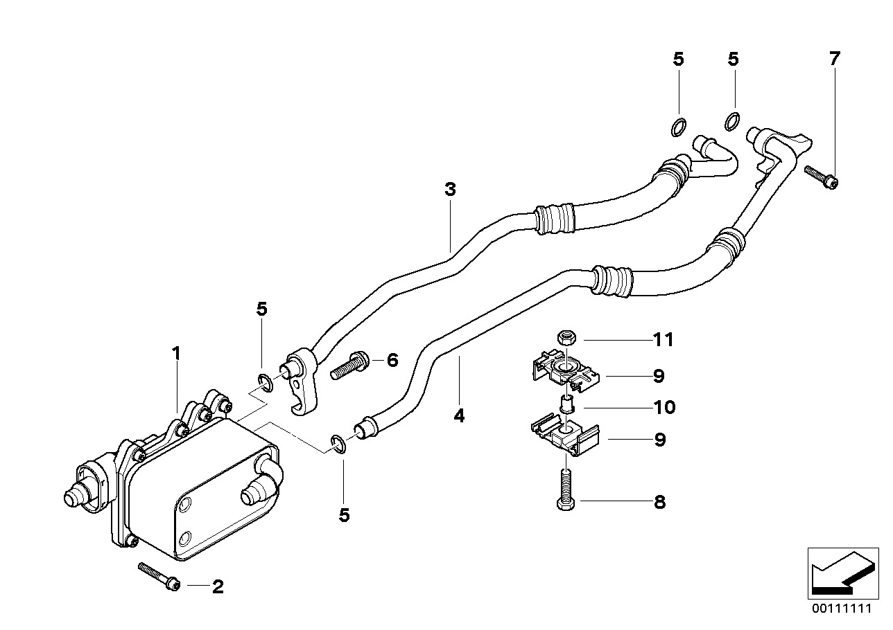 Genuine BMW 17217803830 Heat Exchanger