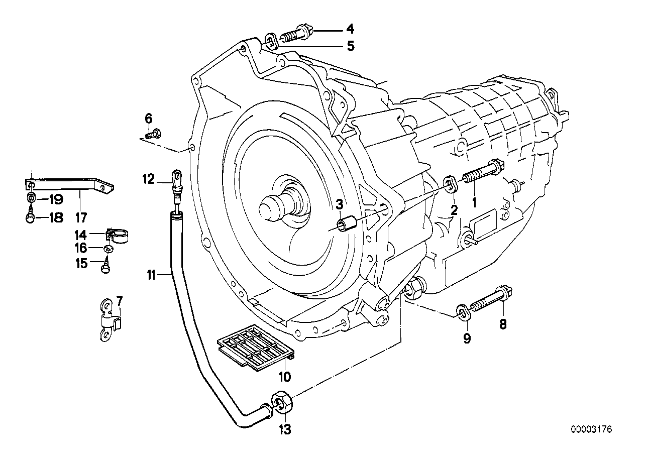 Genuine BMW 24111218425 E34 Oil Fill-In Tube (Inc. 524td, 520i & 525i)