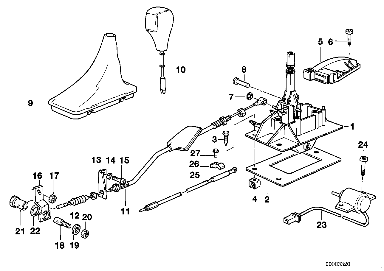 Genuine BMW 25161218974 E31 Gear Shift Lug (Inc. 850Ci)