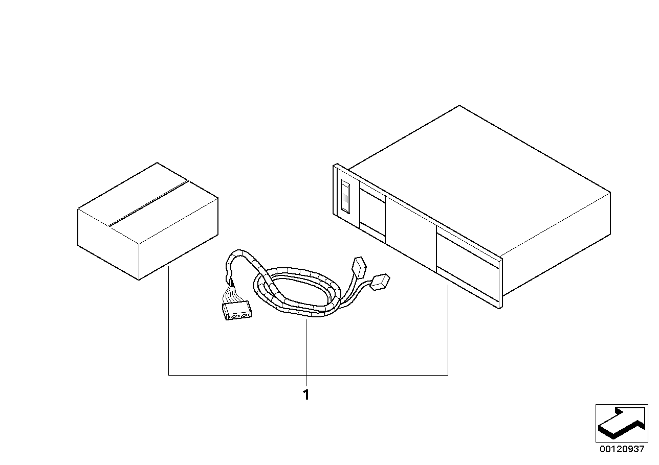 Genuine BMW 65156945075 E91 Bracket Cd-Changer (Inc. 328i, 318i & 328xi)