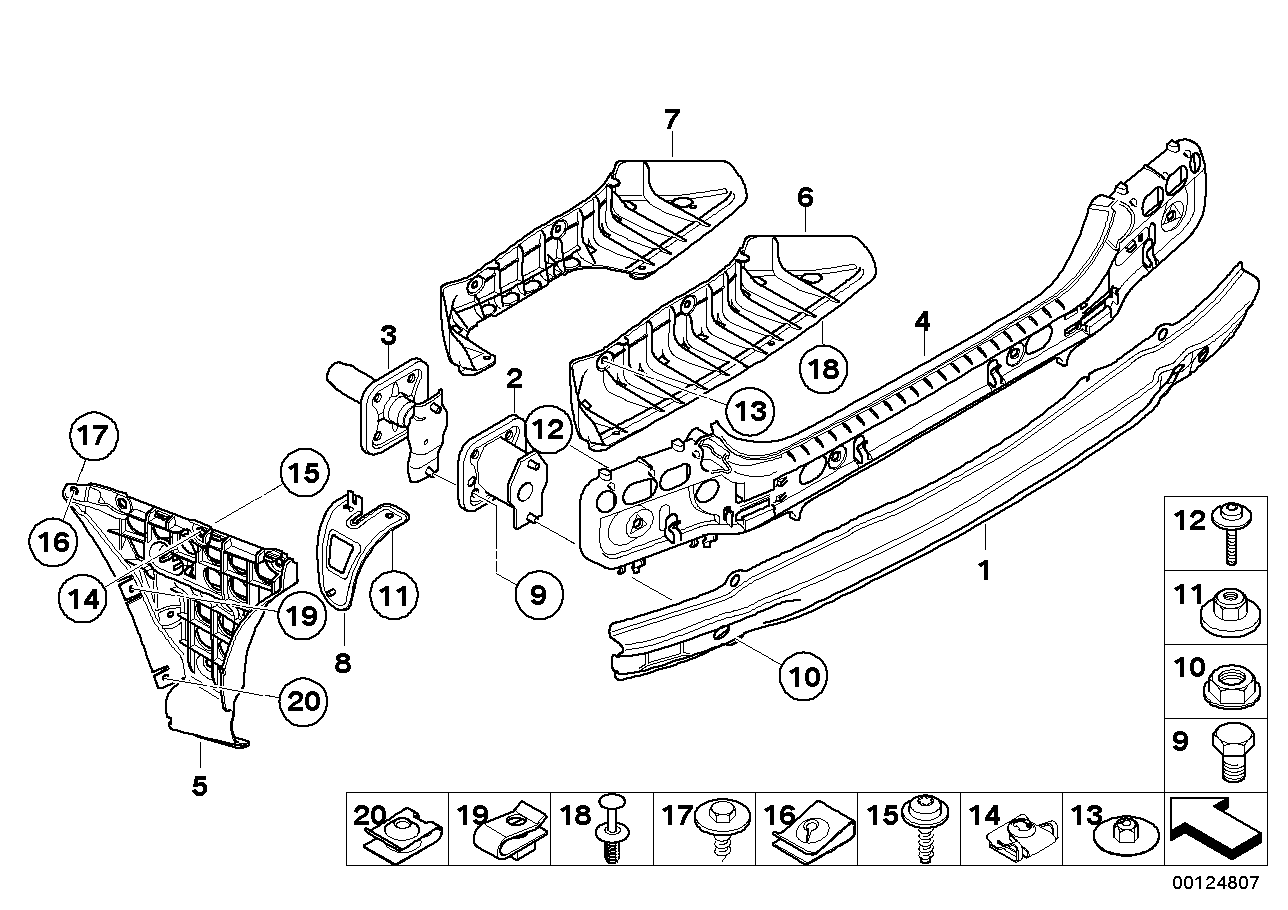 Genuine BMW 07147117789 E60 E61 E64 Hex Bolt M10X12 (Inc. 645Ci, 520i & 528i)