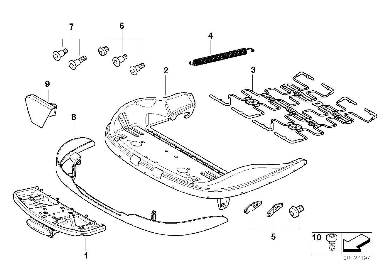 Genuine BMW 52103411364 E83 Covering Inner Right SANDBEIGE (Inc. X3)