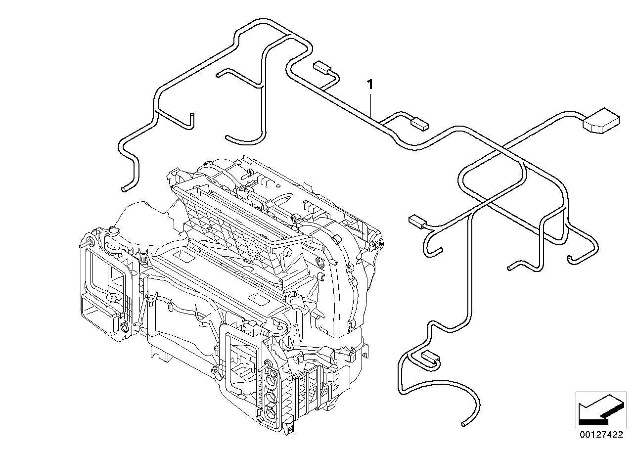 Genuine BMW 61126934976 E63 E64 Set Of Cables For Auto. Air Conditioning (Inc. 645Ci, 635d & 630i)