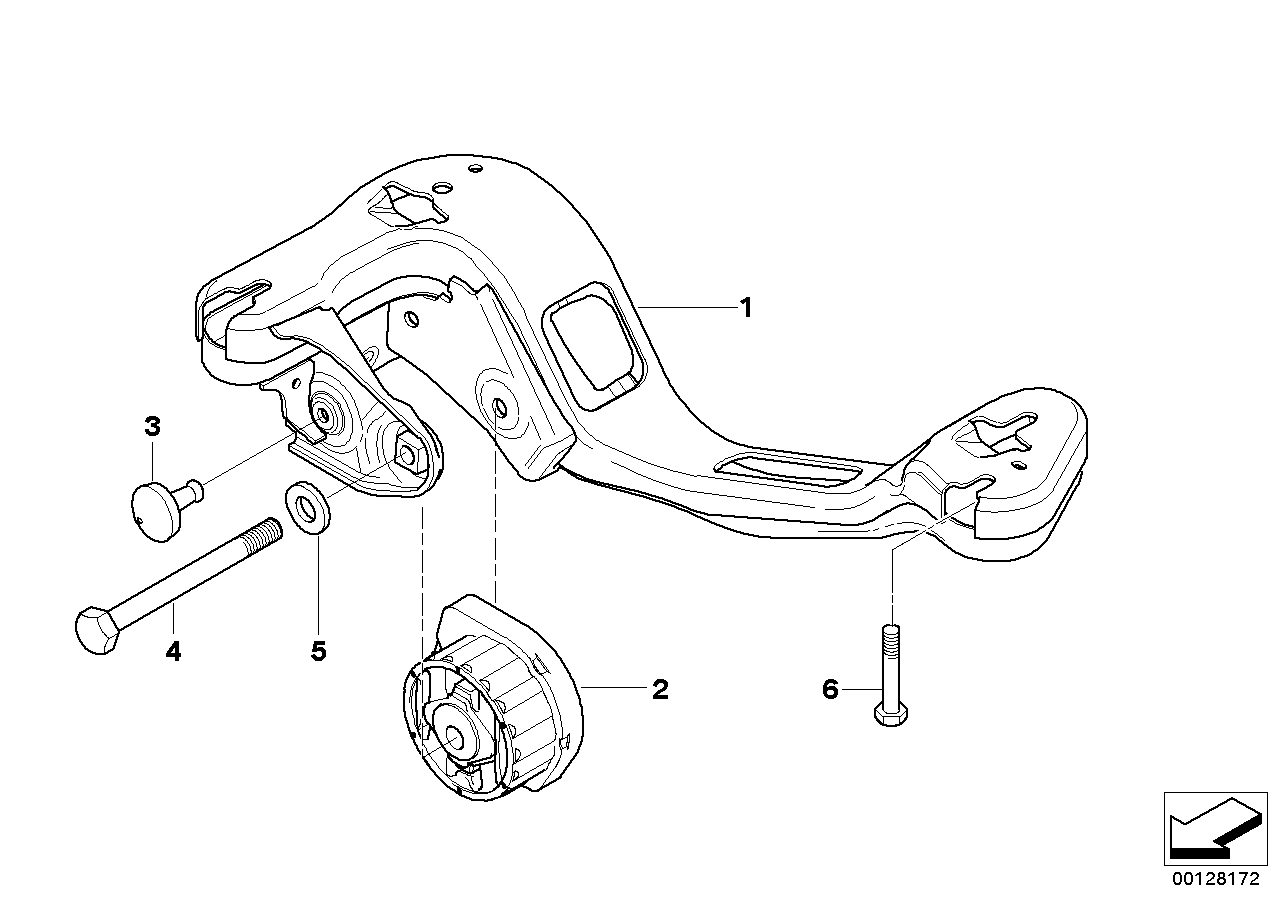 Genuine BMW 22313402272 E83 Transmission Cross Member (Inc. X3)