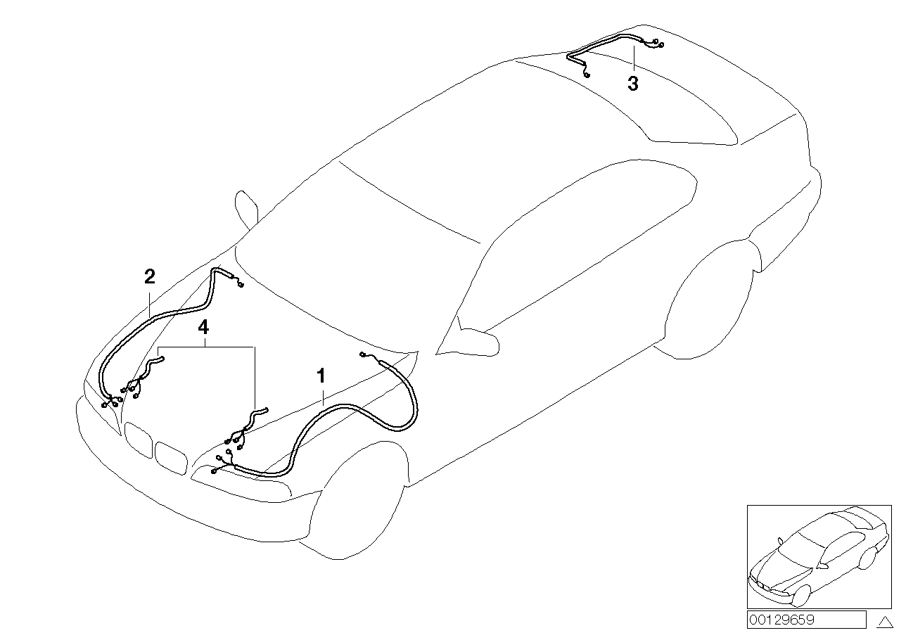 Genuine BMW 61116943603 E46 Repair Wiring Set Rear Right (Inc. 318d, 318i & 316i)