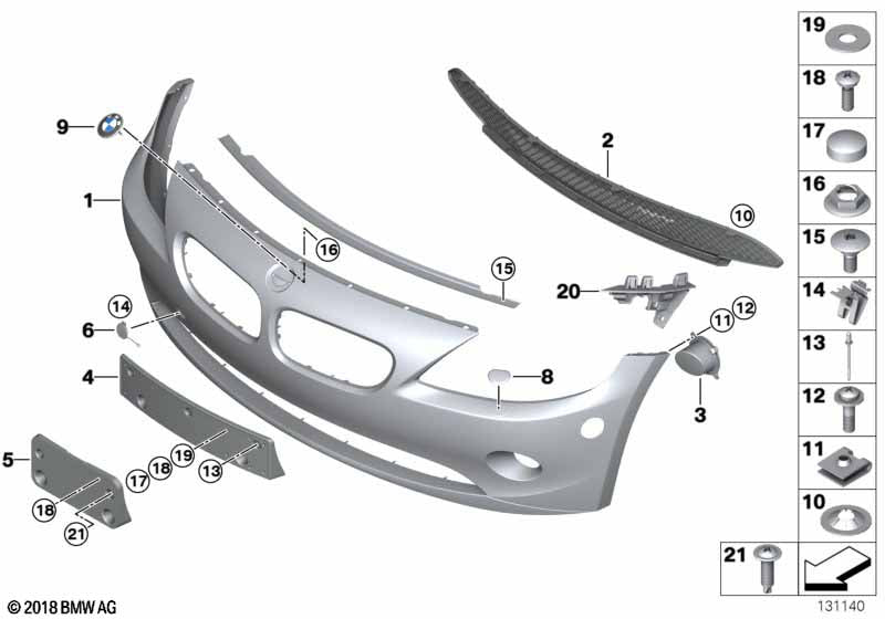 Genuine BMW 51117078261 Cover, Spray Nozzle Left Primed
