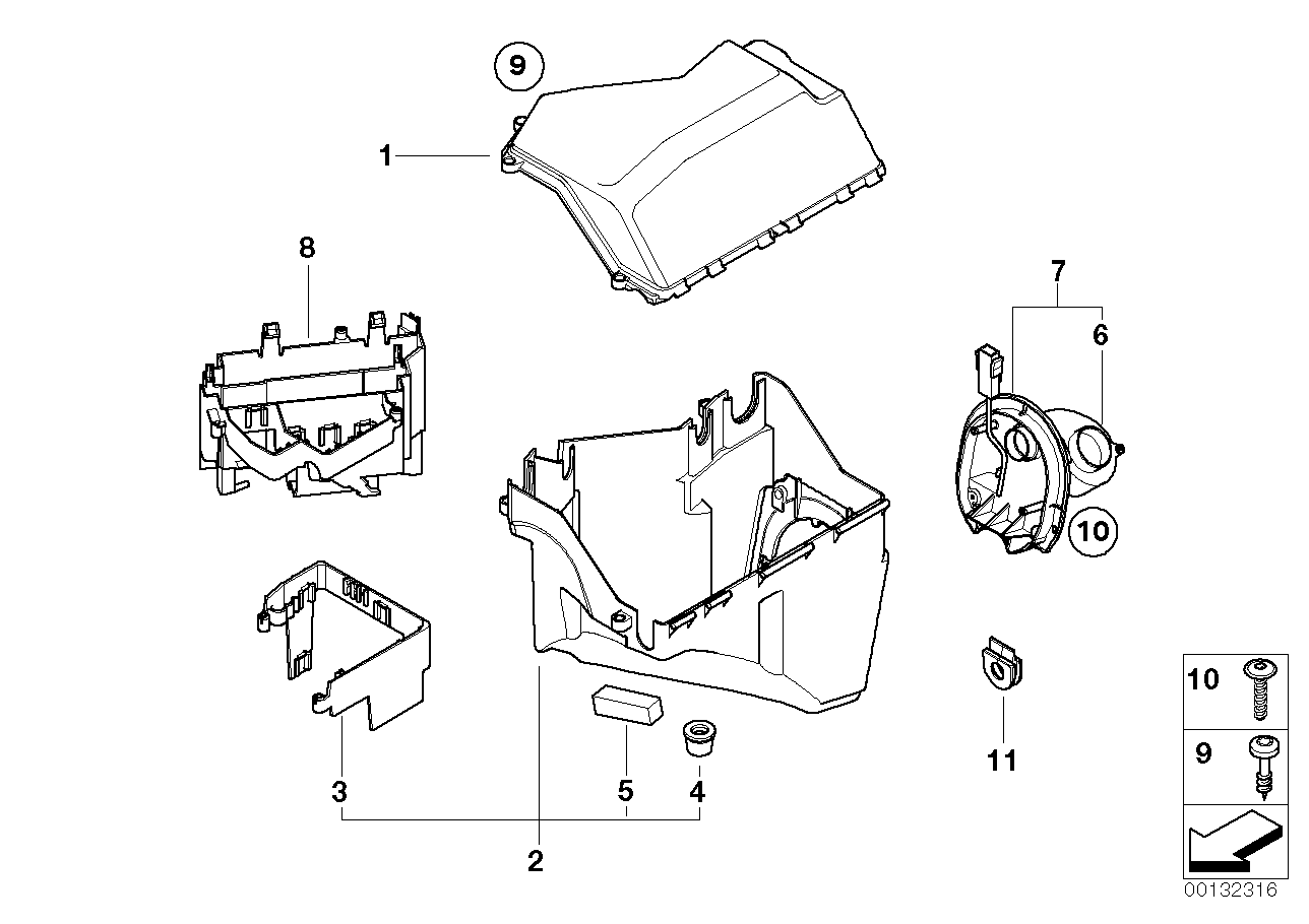 Genuine BMW 12901438062 E-Box Fan